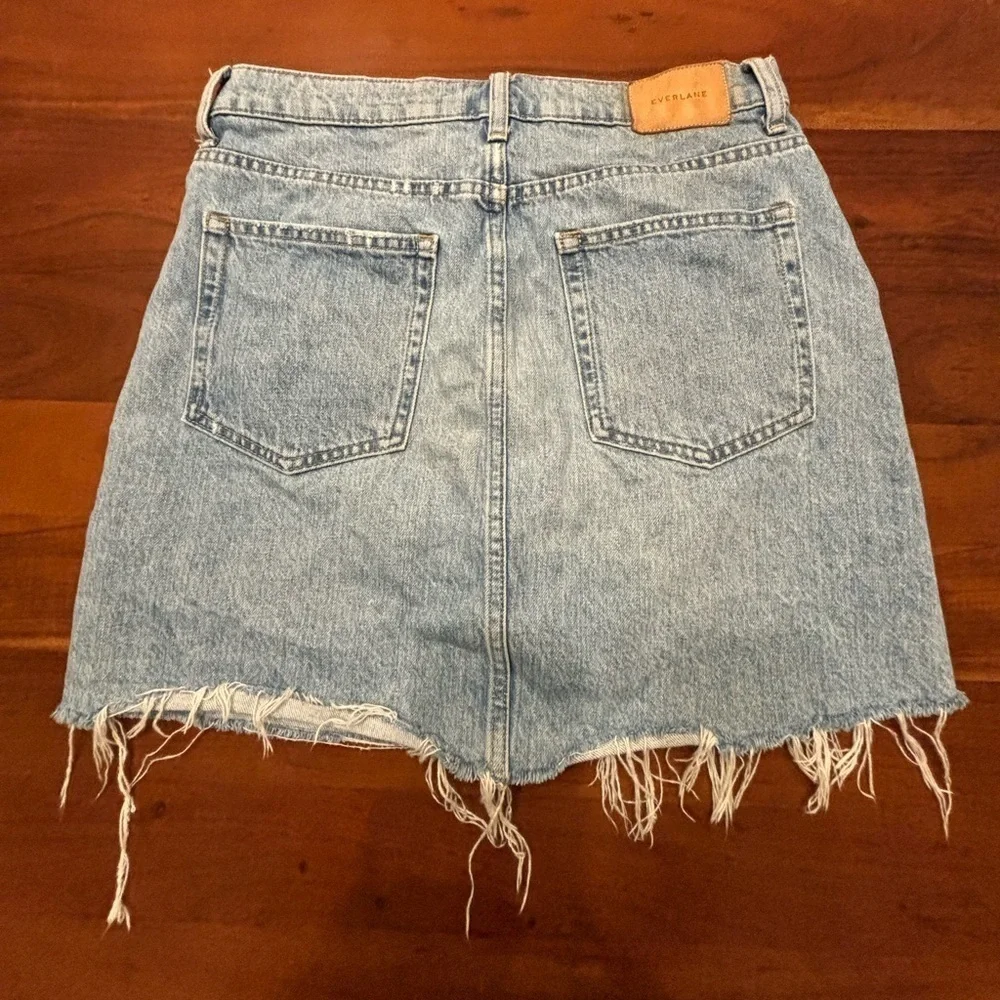 Everlane The Denim Reconstructed Skirt - Picture 6 of 10